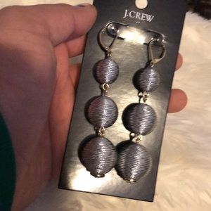 Sliver statement earrings